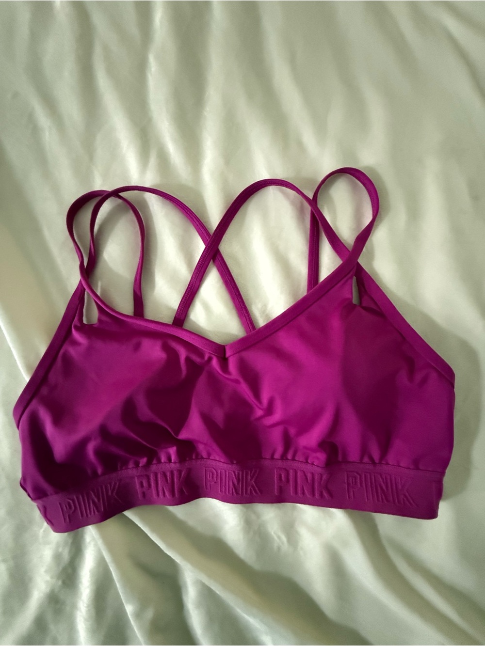 PINK Victoria's Secret Magenta Crossback Bralette